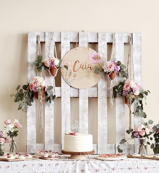 Decoracion estilo vintage cumpleaños para mujer