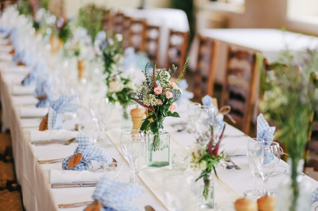 Decoracion vintage con flores